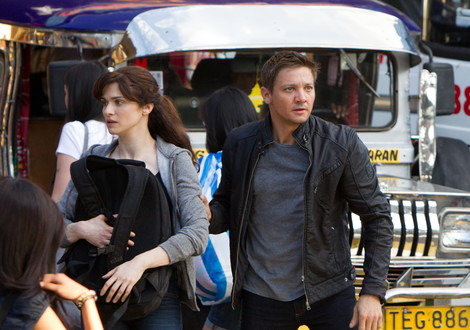 Rachel Weisz and Jeremy Renner try to hide in The Bourne Legacy