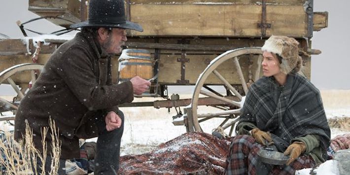 Tommy Lee Jones and Hilary Swank in THE HOMESMAN