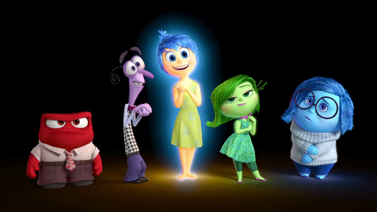 Anger, Fear, Joy, Disgust, and Sadness in INSIDE OUT