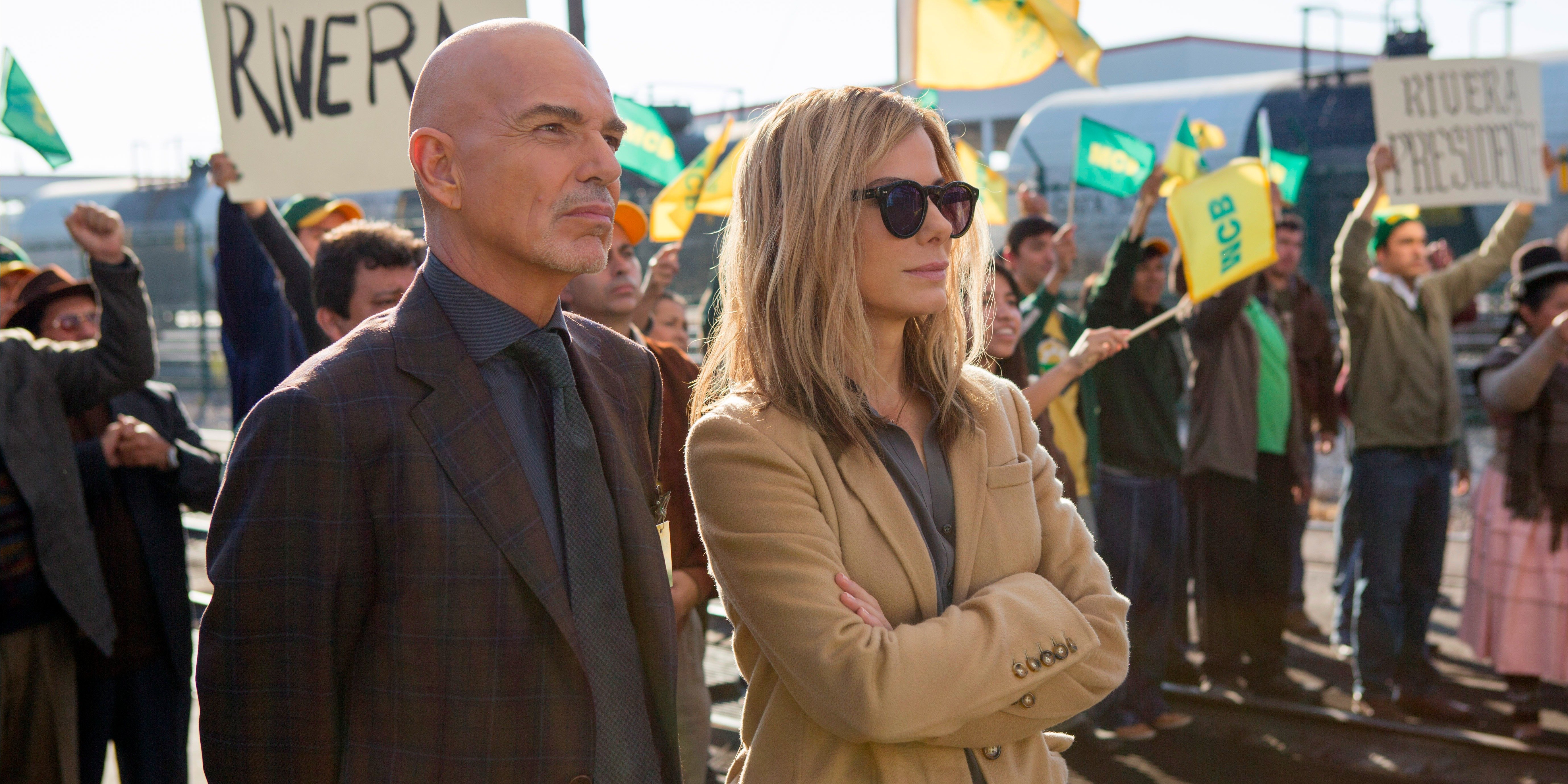 Billy Bob Thornton and Sandra Bullock in OUR BRAND IS CRISIS