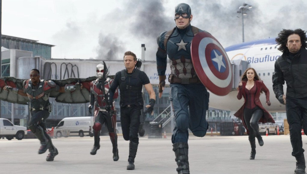 Captain America and his crew assemble in CAPTAIN AMERICA: CIVIL WAR