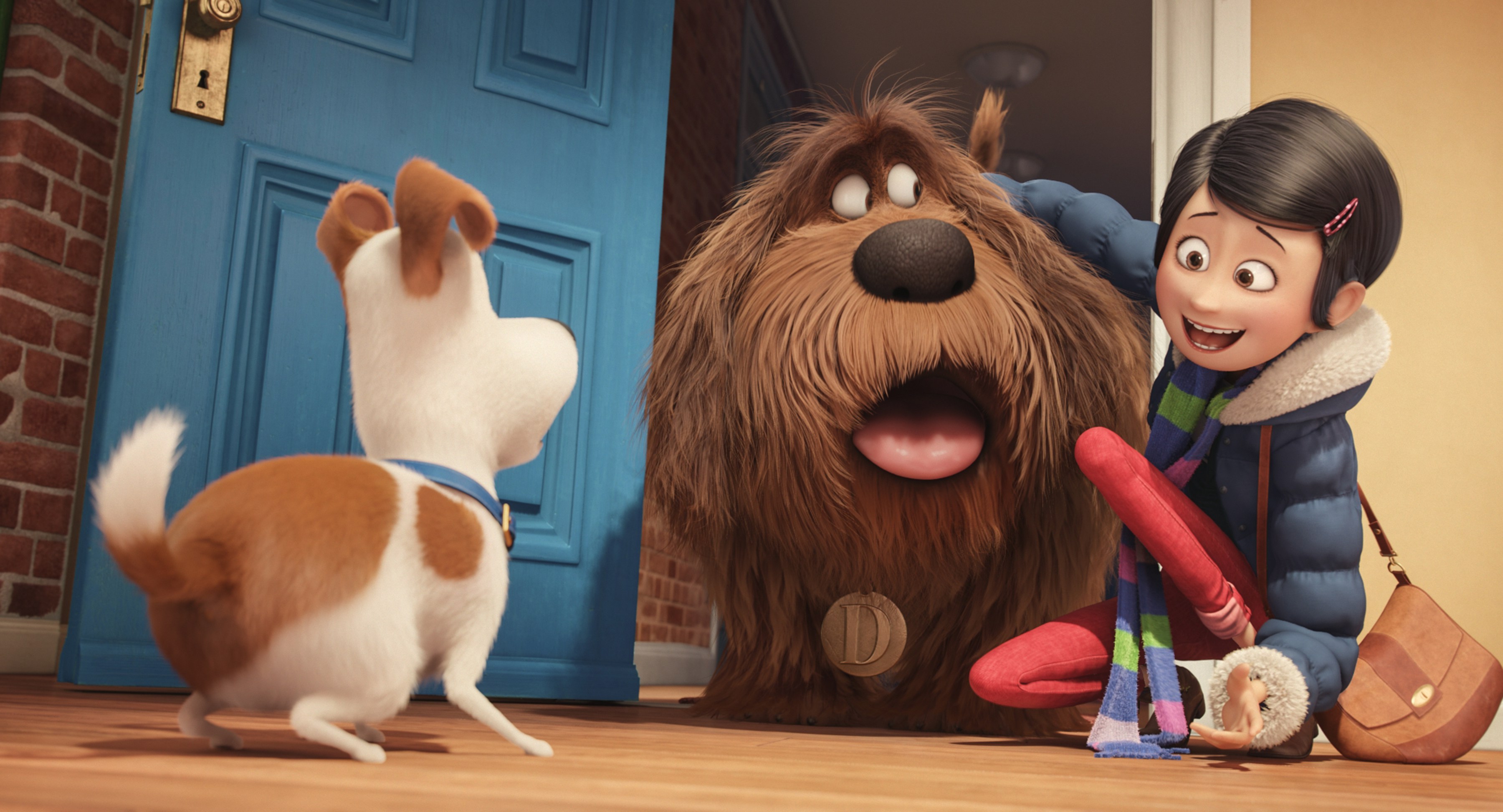 Louis C.K., Eric Stonestreet, and Ellie Kemper in THE SECRET LIFE OF PETS