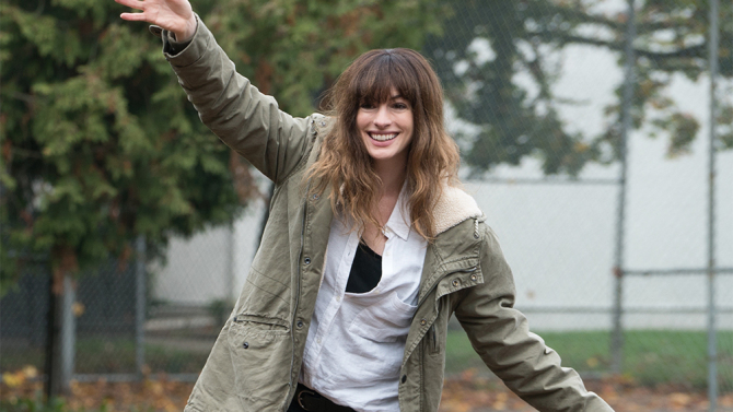 Anne Hathaway in COLOSSAL.