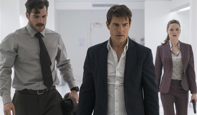 Henry Cavill, Tom Cruise, and Rebecca Fergusson in Mission: Impossible - Fallout