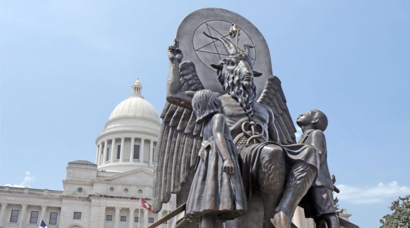 The statue of Baphomet prominently featured in the documentary Hail Satan? which opened the 2019 Boston Underground Film Festival.